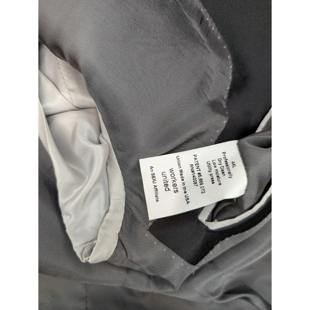 Hart Schaffner Marx Tuxedo Jacket 1‎ One Button Black 44L Hole**
